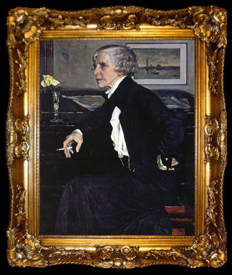 framed  Nesterov Nikolai Stepanovich Portrait of Artist E.C., ta009-2